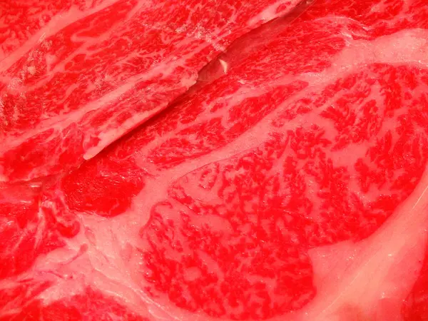 新鲜生鲜红肉的特写 — 图库照片