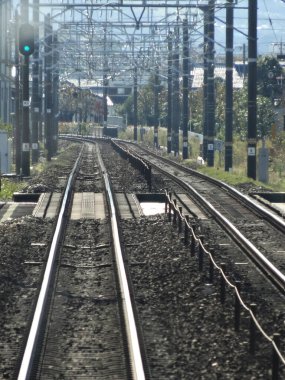 Kırsal kesimde demiryolu rayları