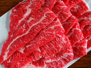 wagyu sığır eti yakın görünüm 