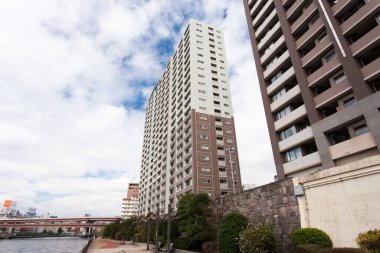 Modern şehir arkaplanı, şehir manzarası 