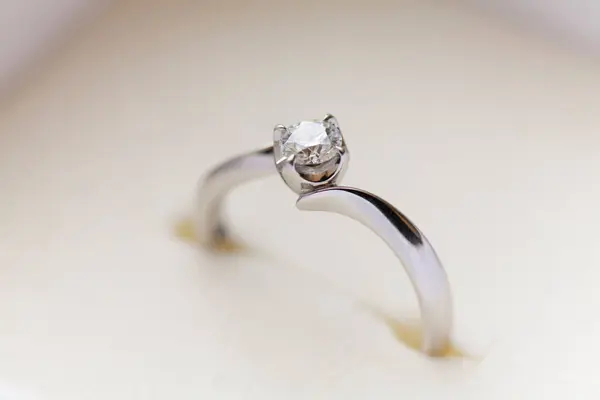 Diamond Jewelry Luxury Diamond Ring Fashion Jewelry Close — Stock Photo, Image