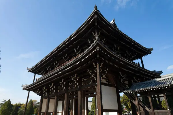 Entrada Del Puente Sammon Gate Del Templo Tofukuji Kyoto Japón — Foto de Stock