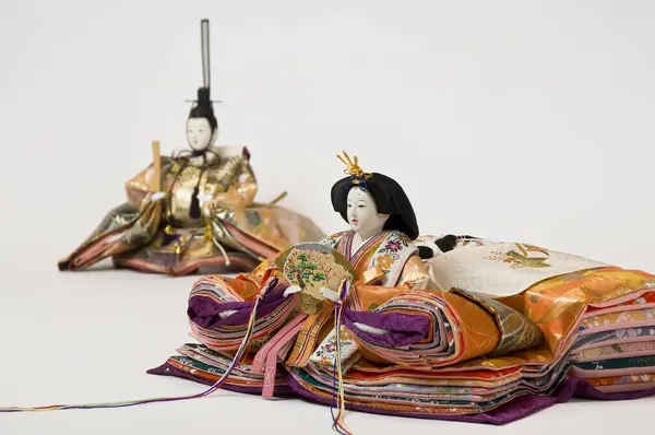 Hina Dolls Ohina Odairi Păpuși Tradiționale Japoneze — Fotografie, imagine de stoc