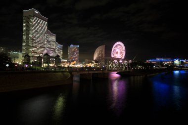 Japon metropolü parıldıyor, sayısız ışıkları engin gece gökyüzünü boyuyor.