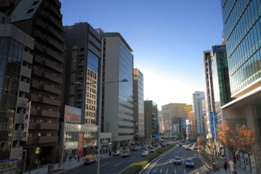 Modern şehir arkaplanı, şehir manzarası