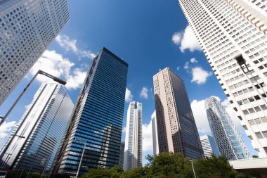 Modern şehir arkaplanı, şehir manzarası