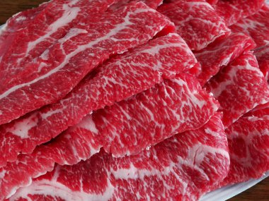 wagyu sığır eti yakın görünüm 