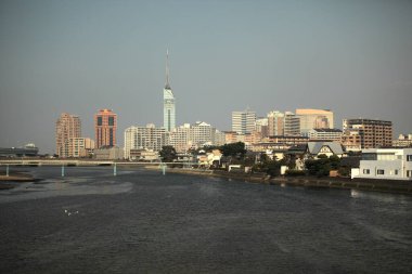 şehir konsepti arka plan görünümü, şehir mimarisi 