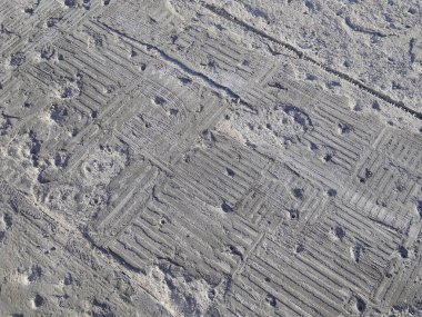 Çöldeki yolun dokusu.