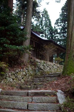 Tapınağın manzarası, Japonya 'nın güzel mimarisi.
