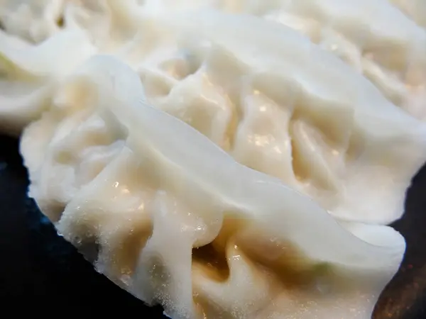 Boiled Gyoza Dumplings Chinese Food — Stock Photo, Image