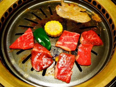 Geleneksel Asya lezzetlerinin iştah açıcı yakın çekimi