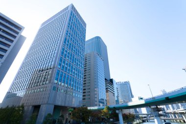 Modern şehir arkaplanı, şehir manzarası