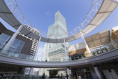 Modern şehir arkaplanı, şehir manzarası