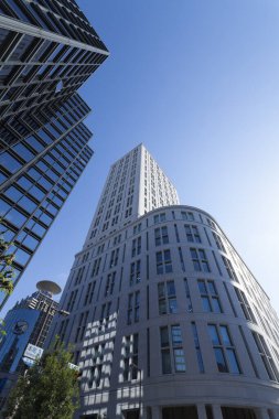 Modern şehir arkaplanı, şehir manzarası