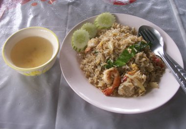 Geleneksel Asya yemekleri yakın çekim