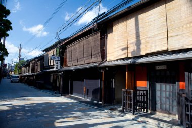 Eski evler ve mimari görünüm, Çin banliyöleri arka plan 