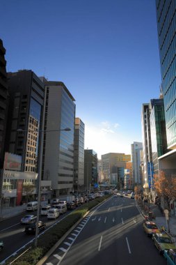 Modern şehir arkaplanı, şehir manzarası