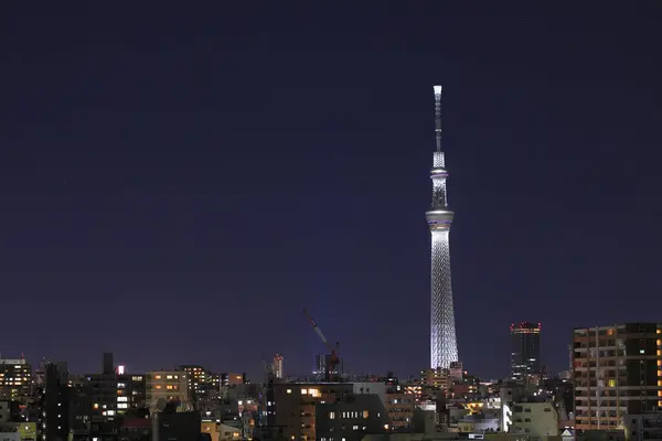Tokyo Sky Tree Atardecer Sobre Fondo —  Fotos de Stock