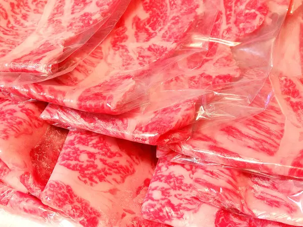 Close Fresh Raw Red Meat — Stock Photo, Image