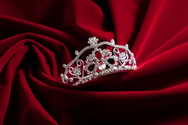 Beautiful Luxury Crown Elegant Fabric Beauty Fashion — Stock Photo, Image