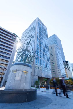 Modern şehir arkaplanı, şehir manzarası