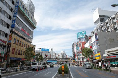 Modern şehir arkaplanı, şehir manzarası