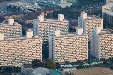 Modern şehir arkaplanı, şehir manzarası