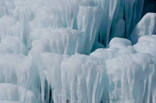 Bela Paisagem Inverno Com Gelo Gelado Gelo — Fotografia de Stock