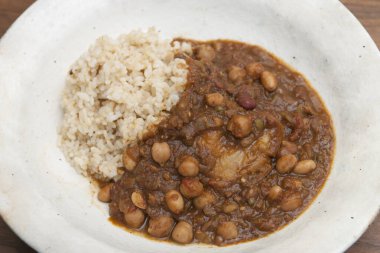 Lezzetli Asya yemekleri. Yakın çekim.