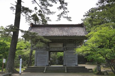 Bahçedeki güzel Japon tapınağı, Budizm konsepti.