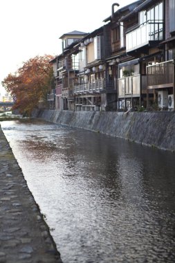Eski evler ve mimari görünüm, Çin banliyöleri arka plan 