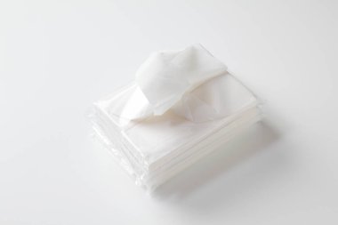 Beyaz arka planda grip için doku kutusu, kapatın.