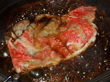 Biftek yakın plan, yiyecek konsepti. 