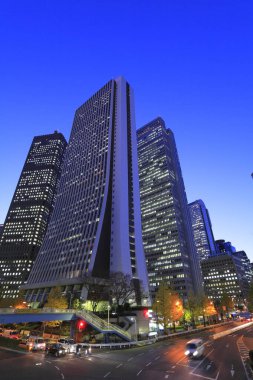 Modern şehir arkaplanı, şehir manzarası