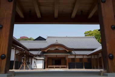 Güzel Japon tapınağı manzarası, Budizm konsepti