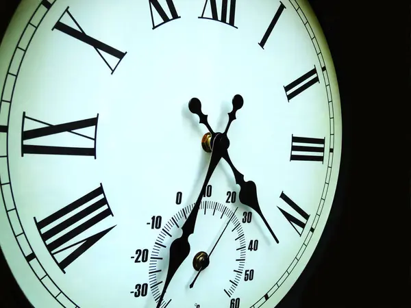 Vintage Saat Yüz Saatinin Yakın Plan Görüntüsü — Stok fotoğraf