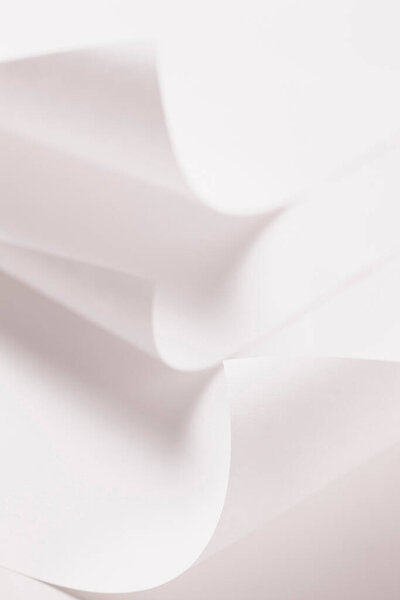 paper sheets with curved corners. Abstract background