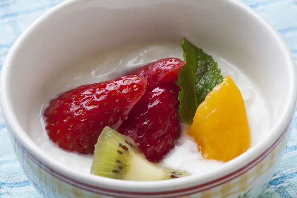 Fresh Yogurt Fruits Royalty Free Stock Images