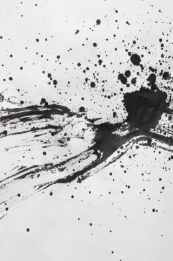 siyah mürekkep lekeleri, soyut arkaplan 