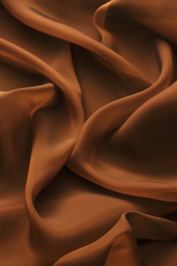 güzel kahverengi saten doku, kumaş arkaplan             
