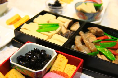 Enfes Asya yemeklerine yakın çekim