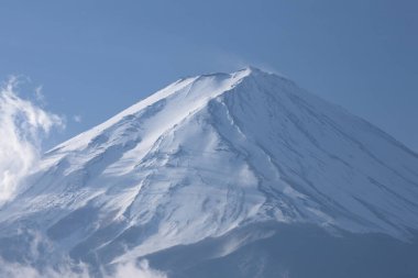 Japonya 'daki Fuji Dağı' nın güzel manzarası