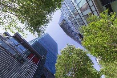 Osaka şehrindeki modern binalar, Japonya