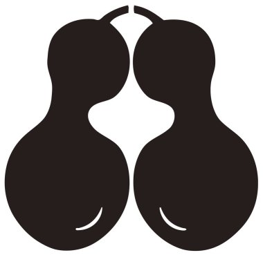 Geleneksel Japon aile arması logosu altın rengi gösteriyor