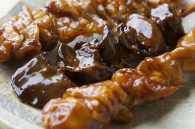 Teriyaki soslu ızgara tavuk eti.