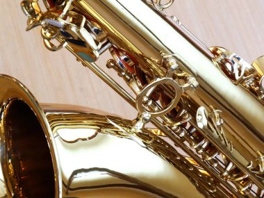 Metal, klasik saksafon nesnesi, kapat