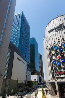Tokyo şehrinin gökdelenleri Tokyo, Japonya 'da.