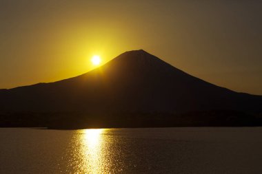 Dağ fuji Gölü kawaguchiko Japonya 