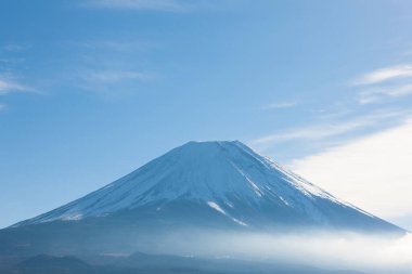 Japonya 'daki Fuji Dağı' nın güzel manzarası